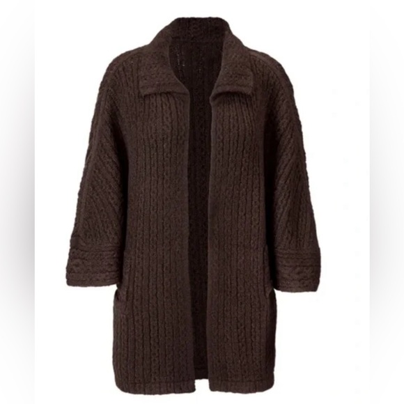 CABI 3982 REPOSE CAPE BROWN SWEATER SIZE XS/S - Picture 2 of 9